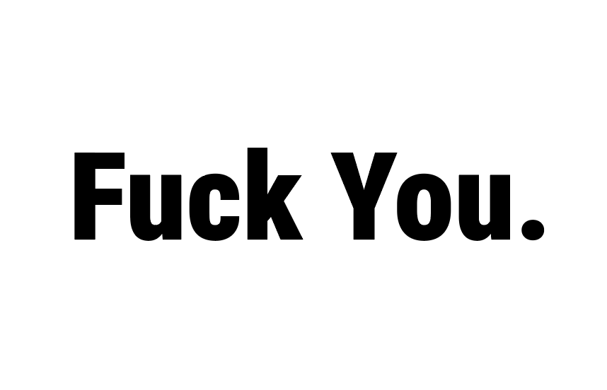 F*ck You QR T-Shirt Men's